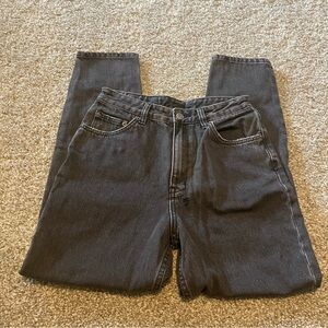 Ksubi straight leg black denim jeans 27 high rise classic casual streetwear